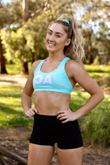 Summer '23  - Green mesh sports bra