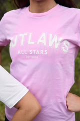 Summer 2025 Tees - Pink w white / White w Yellow
