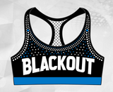 Blackout Team Merch 2024 - Rhinestoned Sports bra