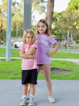 Spring '24  - Purple season 20 tee + White puff