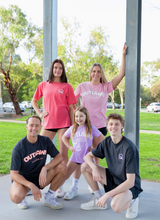 Spring '24  - Watermelon  tee + White puff