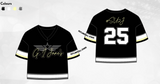 GI Janes- Cropped black rhinestoned team jersey 2025