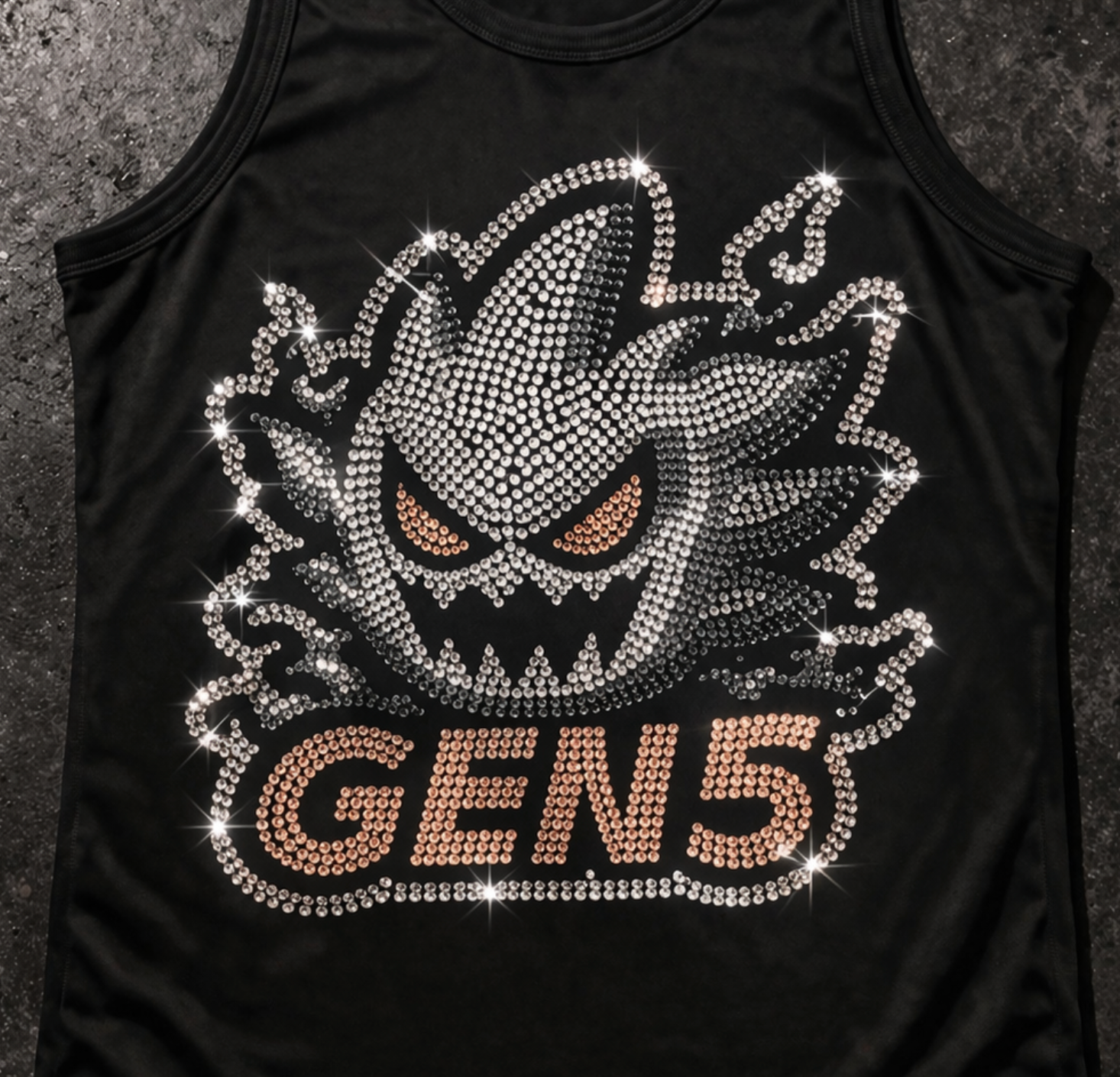 GENS- Rhinestoned Singlet
