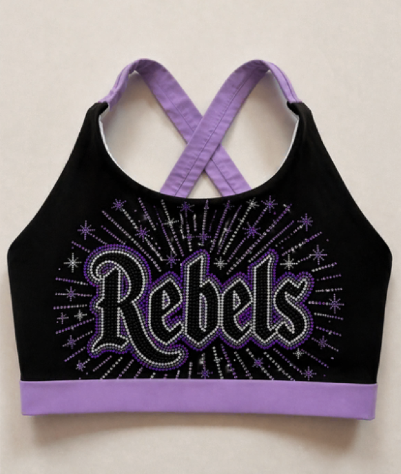 Rebels Rhinestoned Sports bra 2026