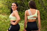 Curve back lemon sports bra