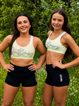 Curve back lemon sports bra