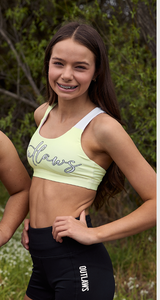 Summer 2025 - Curve back yellow sports bra