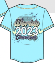 2023 Worlds Diamonds double sided Jersey + Rhinestones